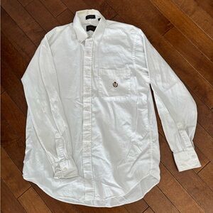 Ralph Lauren Chaps White Casual Button Down Shirt